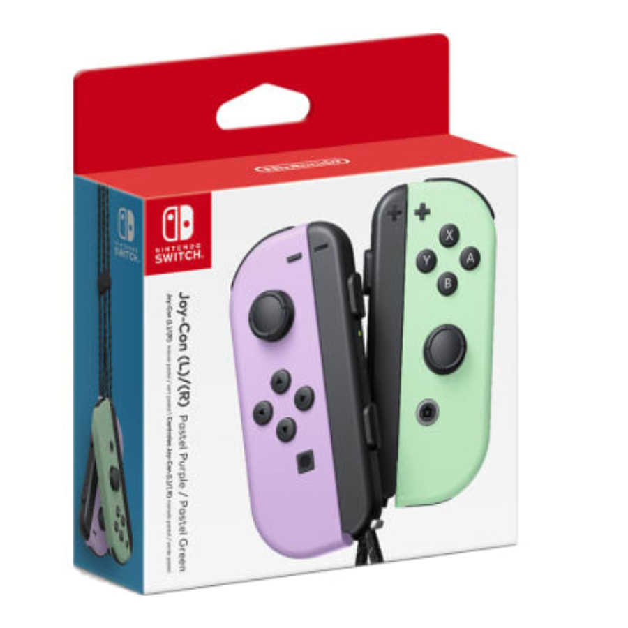 Original Nintendo Joy-Con (L/R) Wireless Controllers for Switch - Neon Red/Blue - Perfect for Multiplayer Gaming & Motion Controls