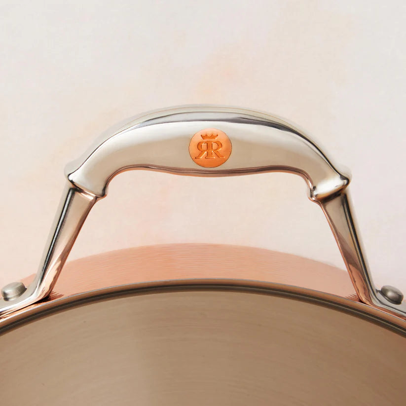 Ruffoni Symphonia Cupra 4 Quart Copper Saute Pan - Premium Italian Cookware for Professional Chefs & Home Cooking, Perfect for Searing, Sauteing & Deglazing