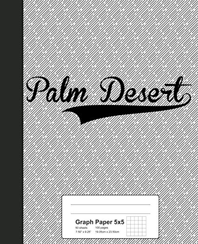 5x5 Graph Paper Notebook - Premium PALM DESERT Grid Journal for Math, Engineering & Sketching | Weezag 5x5 Grid Notebook for Students, Artists & Professionals | Perfect for Technical Drawings, Bullet Journaling & Note Taking