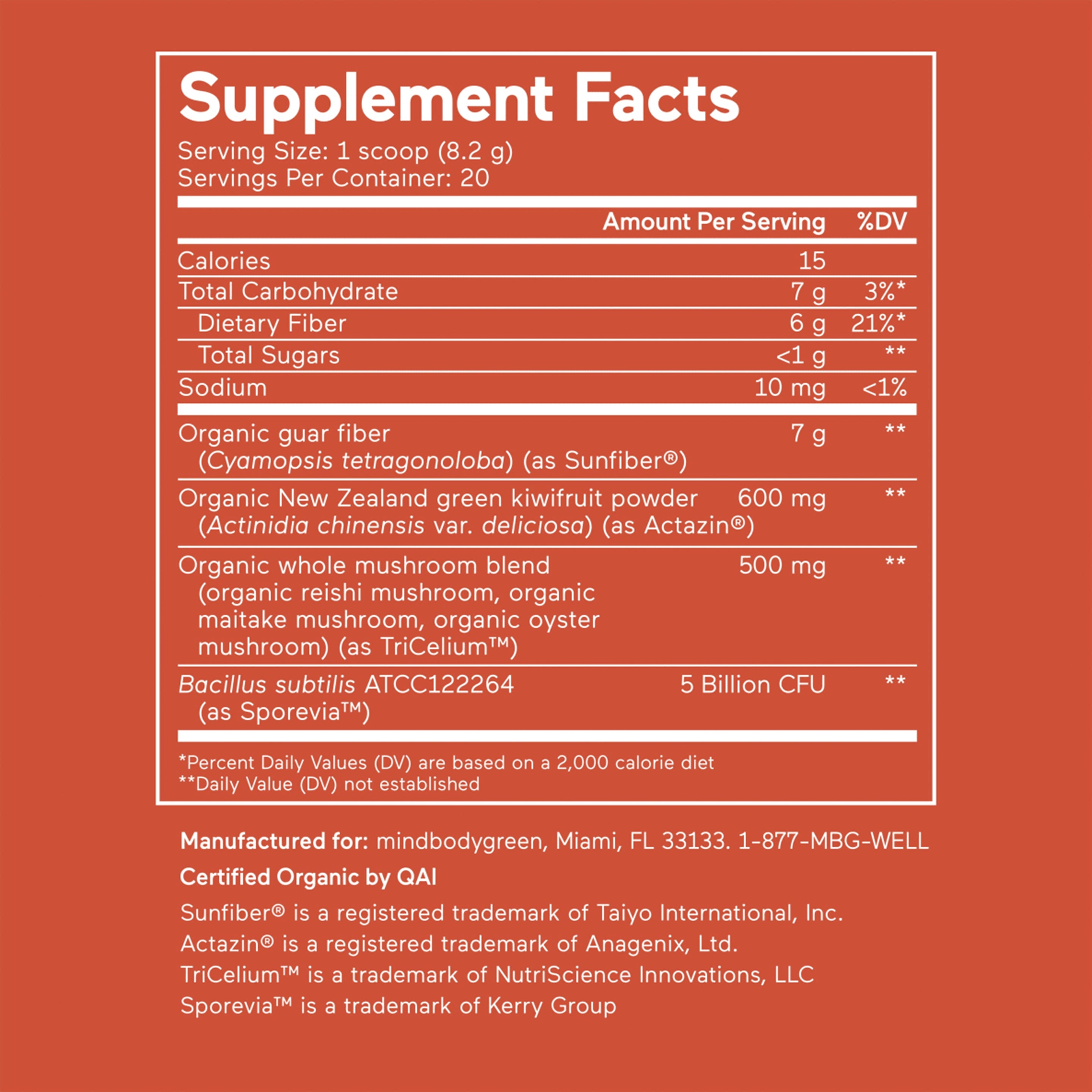 Organic Fiber Supplement with Prebiotic Support for Gut Health - Bi-Monthly Subscription for Digestive Wellness & Weight Management