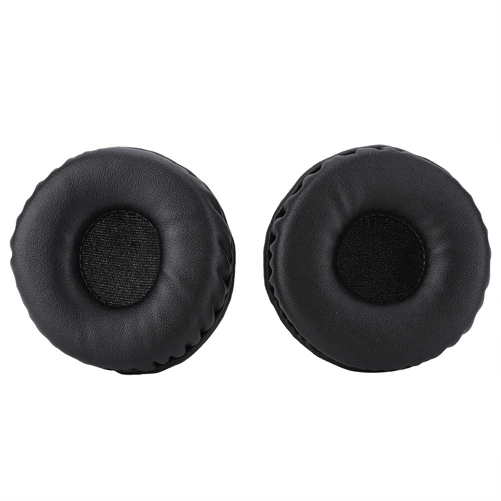 JVC 70mm Universal Replacement Headphone Ear Pads - Soft Black Cotton Foam Cushion Earpads for Comfortable Listening | Perfect for Gaming, Music & Office Use