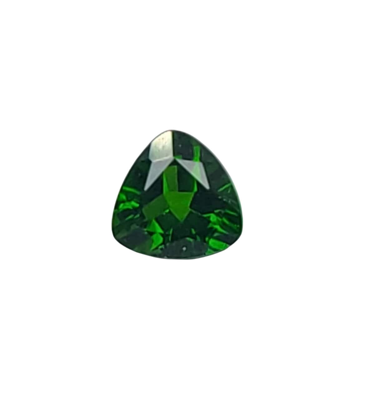 0.565ct Natural African Tsavorite Green Garnet Loose Stone - 5mm Trillion Faceted, VVS Clarity, January Birthstone for Jewelry Making & Gemstone Collection