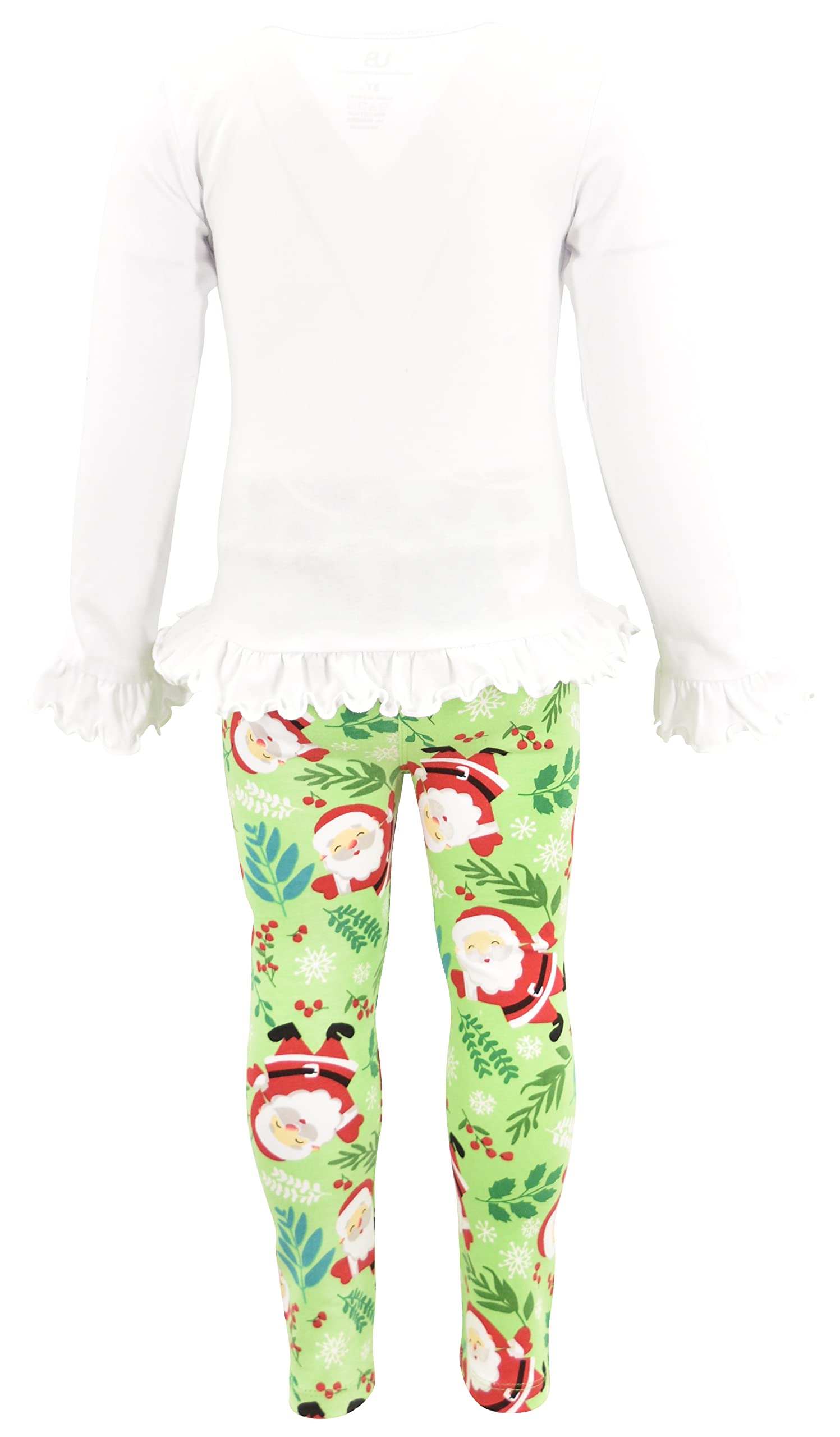 Unique 2-Piece Baby Girl Outfit - Ruffle Leggings & Long Sleeve Shirt Set for Toddlers | Playtime & Photo Shoots
