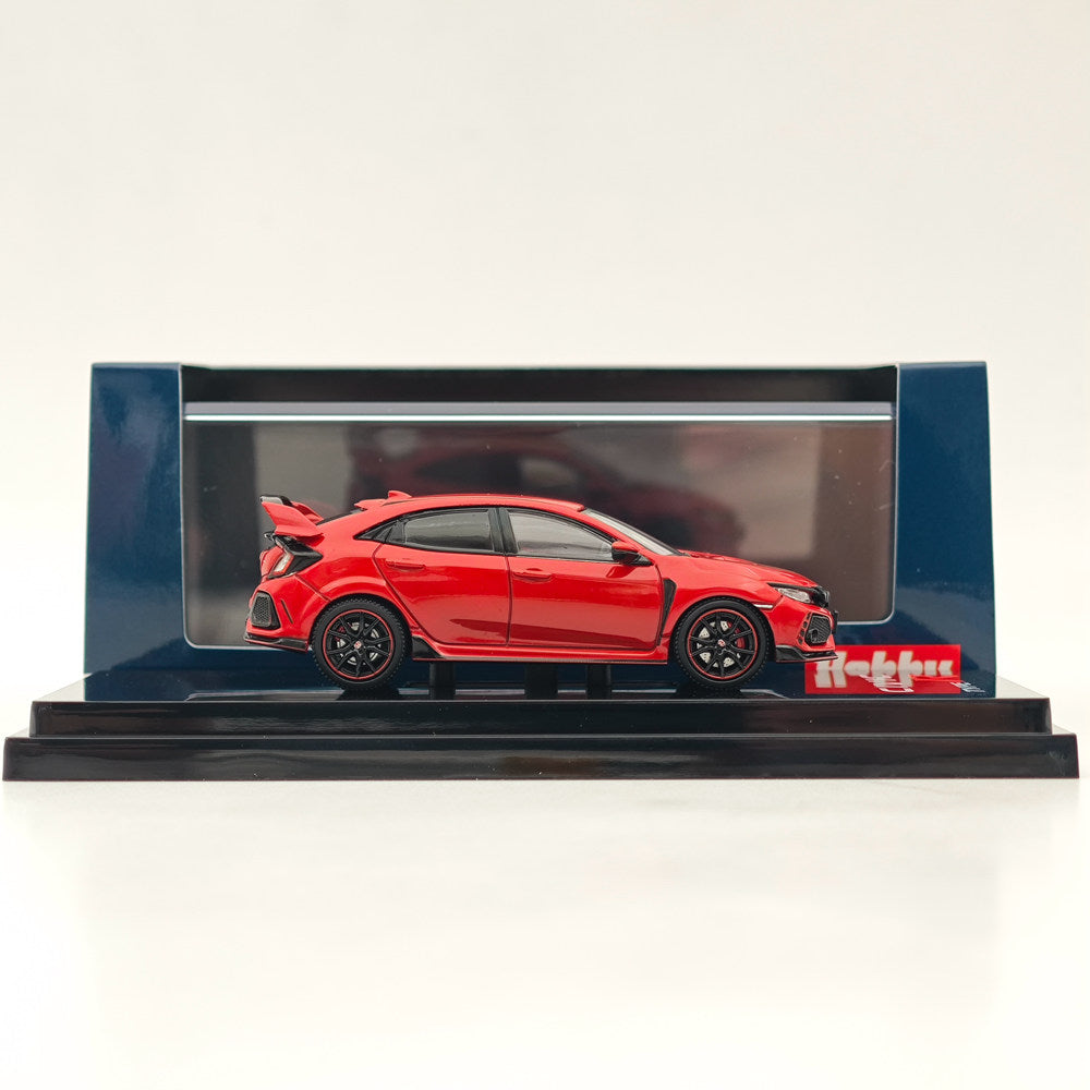1/64 Scale Honda Civic Type R FK8 2017 Diecast Model Car with Detailed Engine Display - Collectible Miniature for Car Enthusiasts & Perfect Gift for Racing Fans