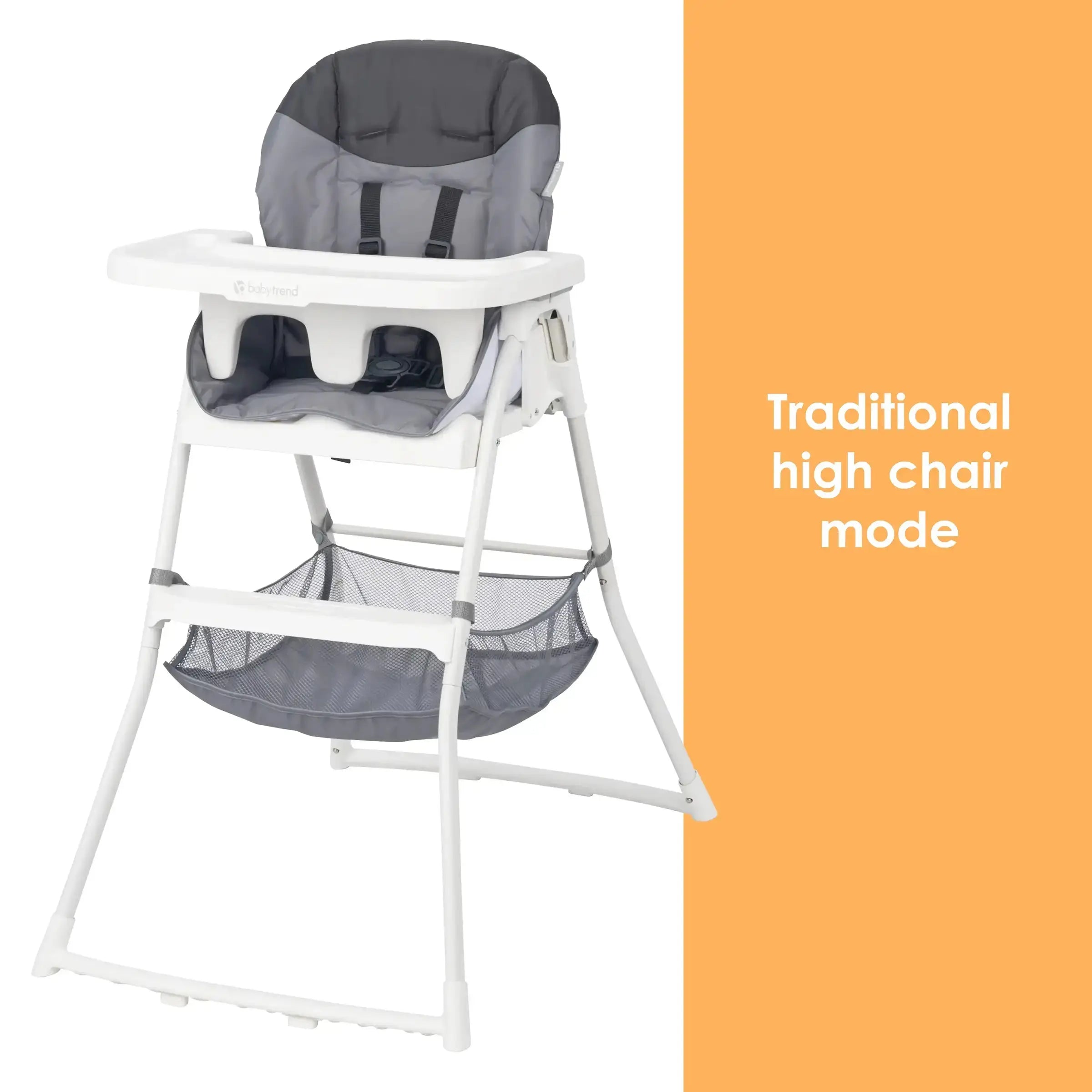 Portable Flat Fold High Chair for Babies & Toddlers - Lightweight, Space-Saving Baby Dining Chair for Home, Restaurant & Travel Use