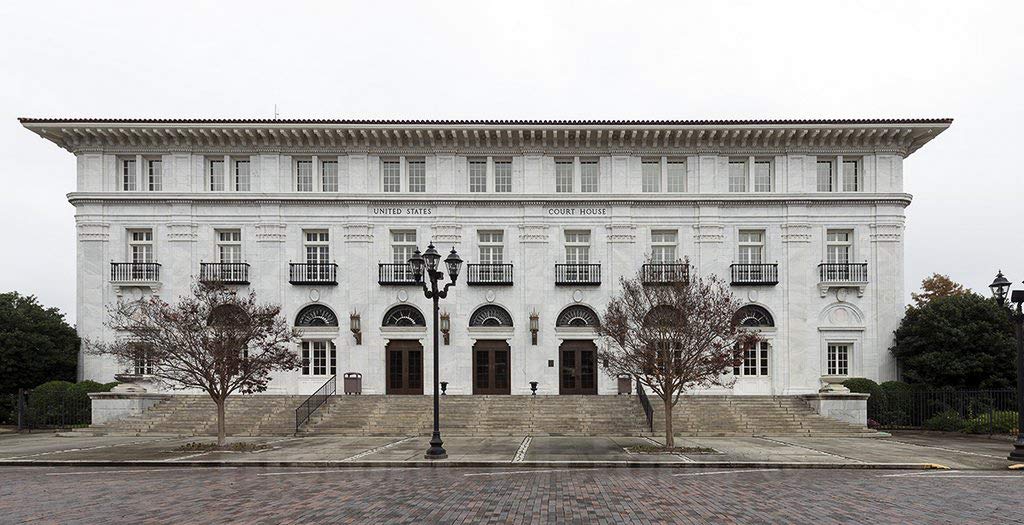 Vintage Augusta GA Courthouse Photo Print - 48x24 Inch Historic Wall Art Decor | US Government Building Photography | Perfect for Home, Office & Classroom Decor