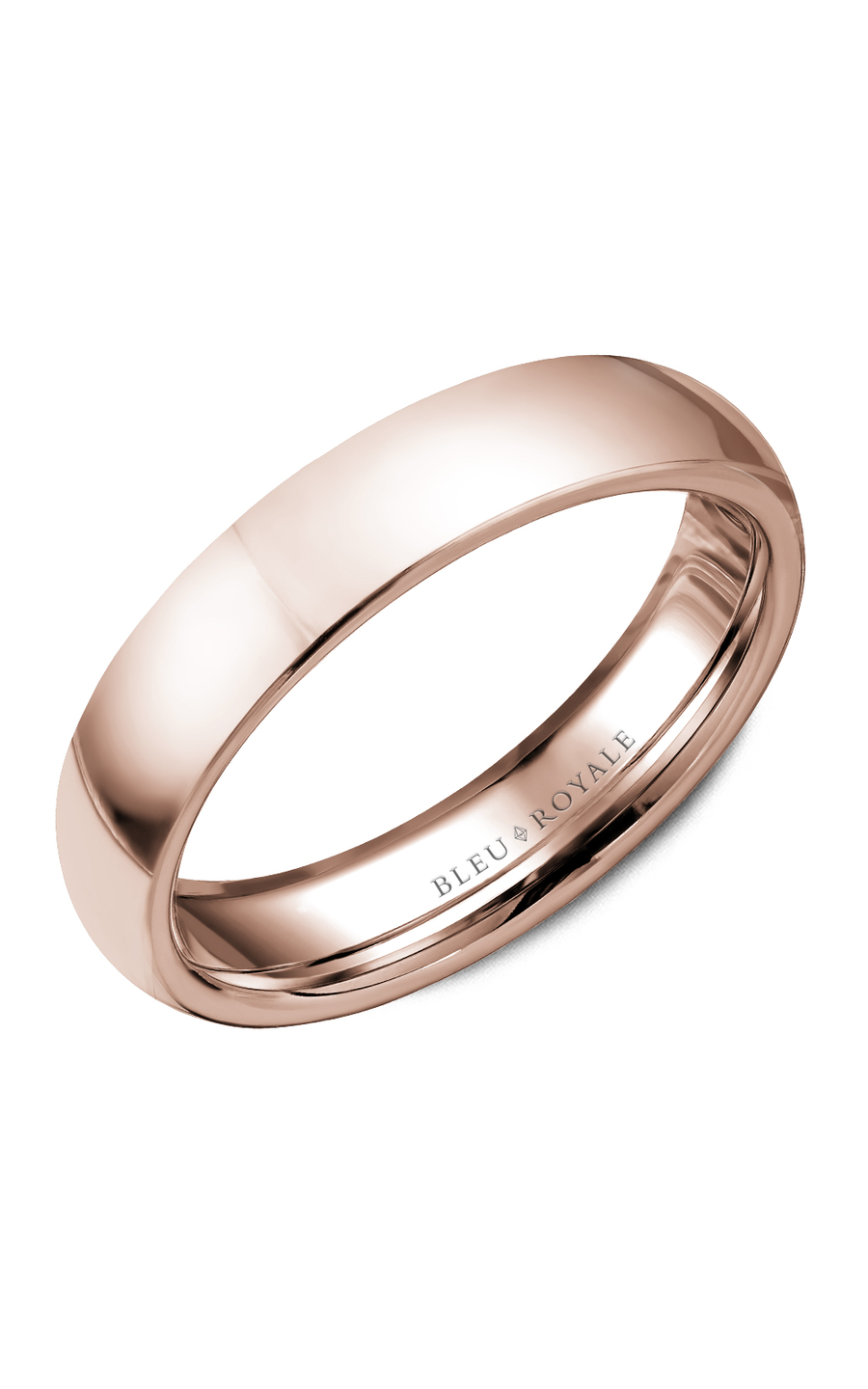 Bleu Royale Men's Wedding Band RYL 057R5 - 14K Gold Plated Tungsten Ring for Grooms, Engagements & Anniversaries | Perfect for Formal Occasions & Everyday Wear