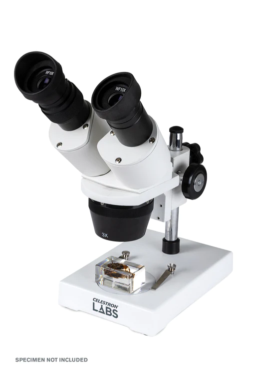 Celestron Labs S1030N Stereo Microscope 20x-40x Magnification for Kids & Adults - Perfect for Coin Collecting, Jewelry Inspection & Science Education
