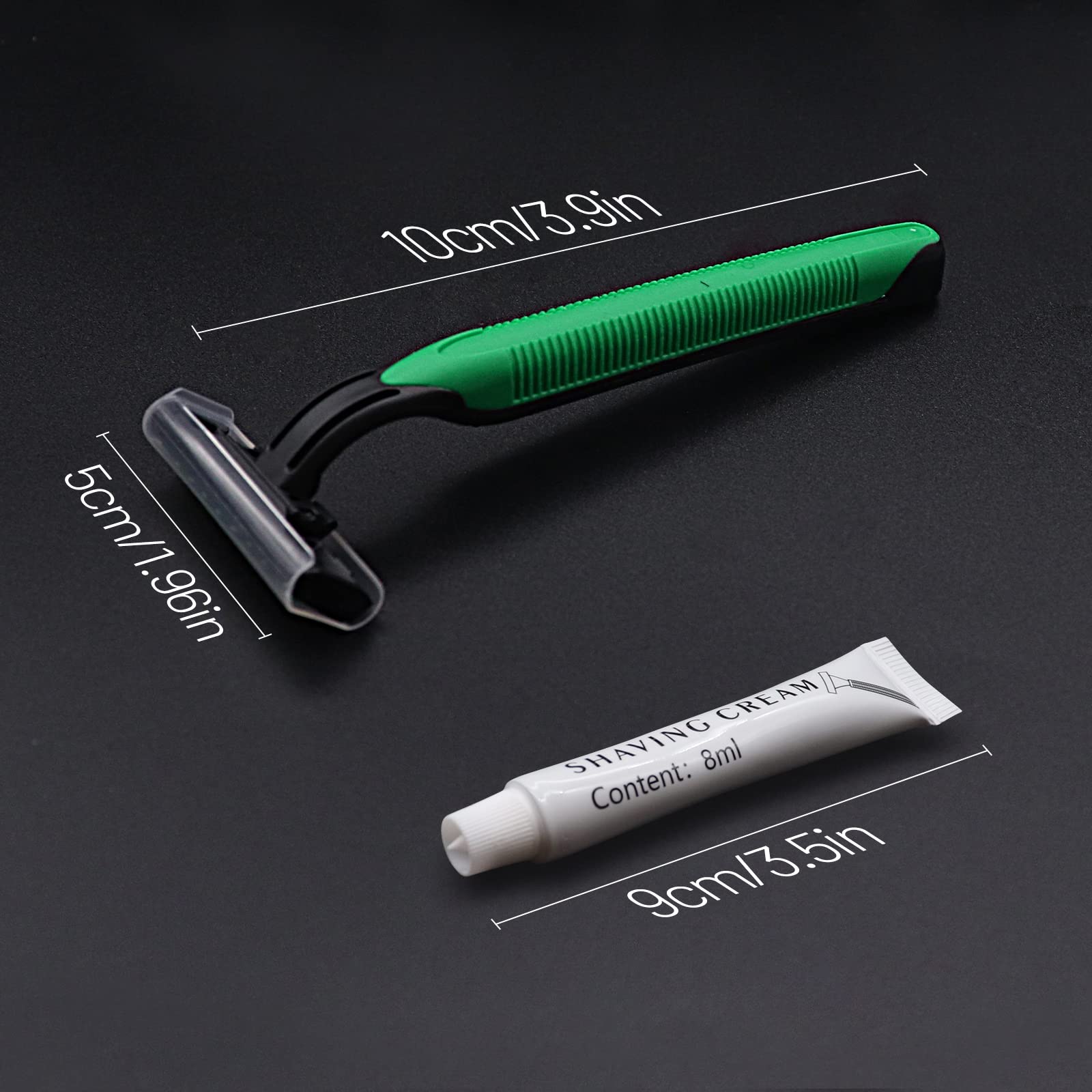 1000 Pack Kheoxusa Disposable Razors - Bulk Individually Wrapped Razors for Women & Men, Smooth Shaving for Face, Legs & Body - Perfect for Travel, Gym & Home Use (Green)