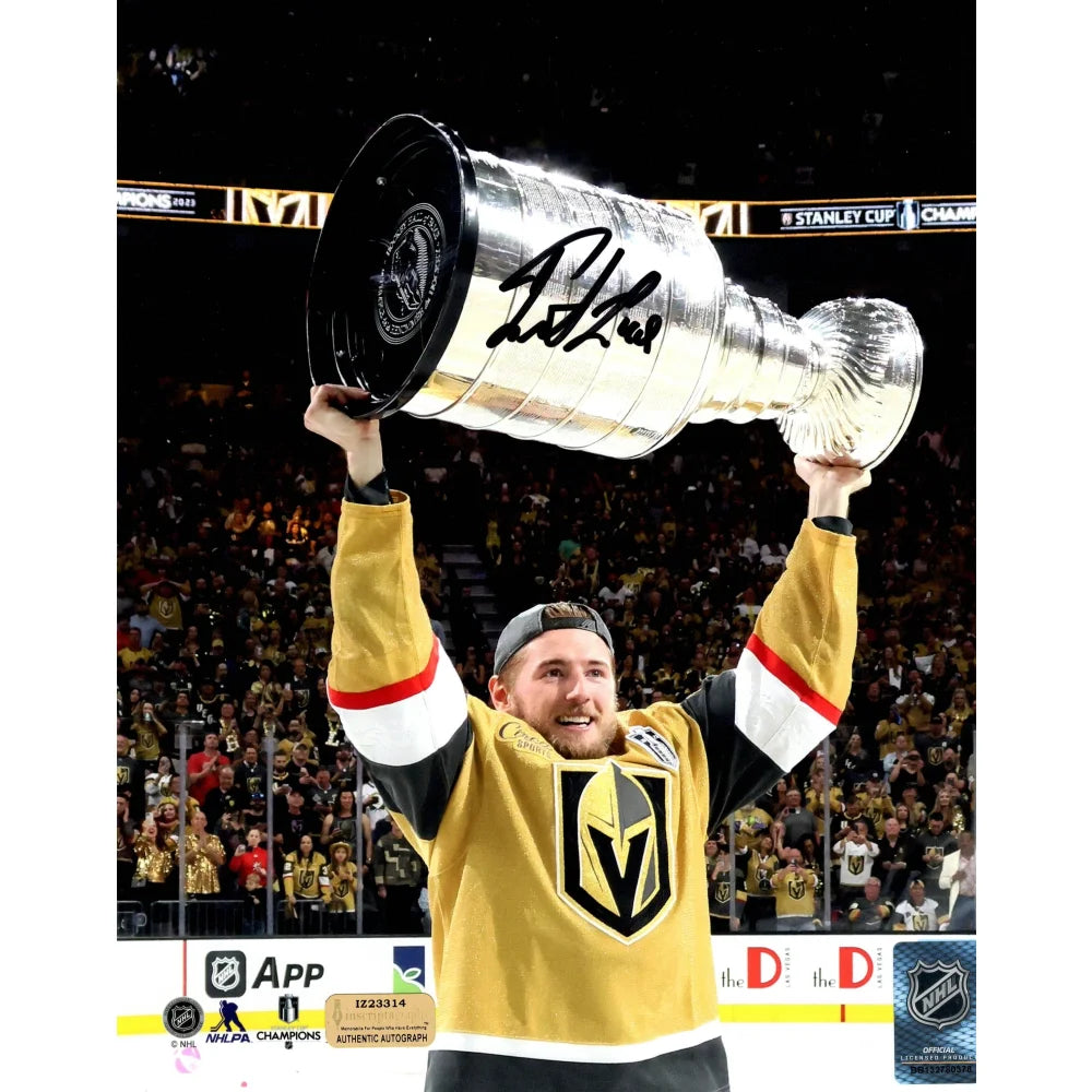 Ivan Barbashev Autographed Stanley Cup Vegas Golden Knights 8x10 Photo with COA - Signed Hockey Memorabilia for Collectors & Fans - Perfect for Man Cave, Sports Room Decor or Gift for Hockey Enthusiasts