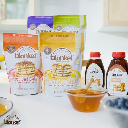 Buttermilk Pancake & Waffle Mix Powder - 16oz Breakfast & Snack Pack | Fluffy Pancakes with Syrup | Perfect for Family Breakfast, Brunch, or Quick Snacks