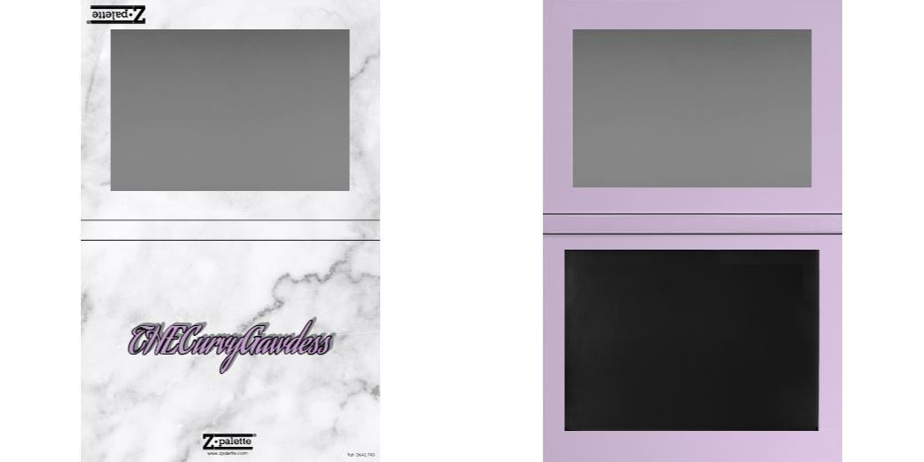Custom Extra Large Z Palette - Magnetic Makeup Palette for Eyeshadow & Blush - Perfect for Travel & Professional Makeup Artists