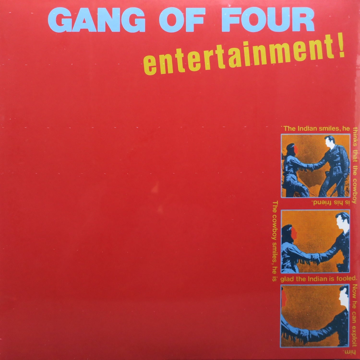 GANG OF FOUR 'Entertainment!' Vinyl LP Record - Punk Rock Classic Album for Music Collectors & Vinyl Enthusiasts - Perfect for Home Listening, Gifts & Record Collections