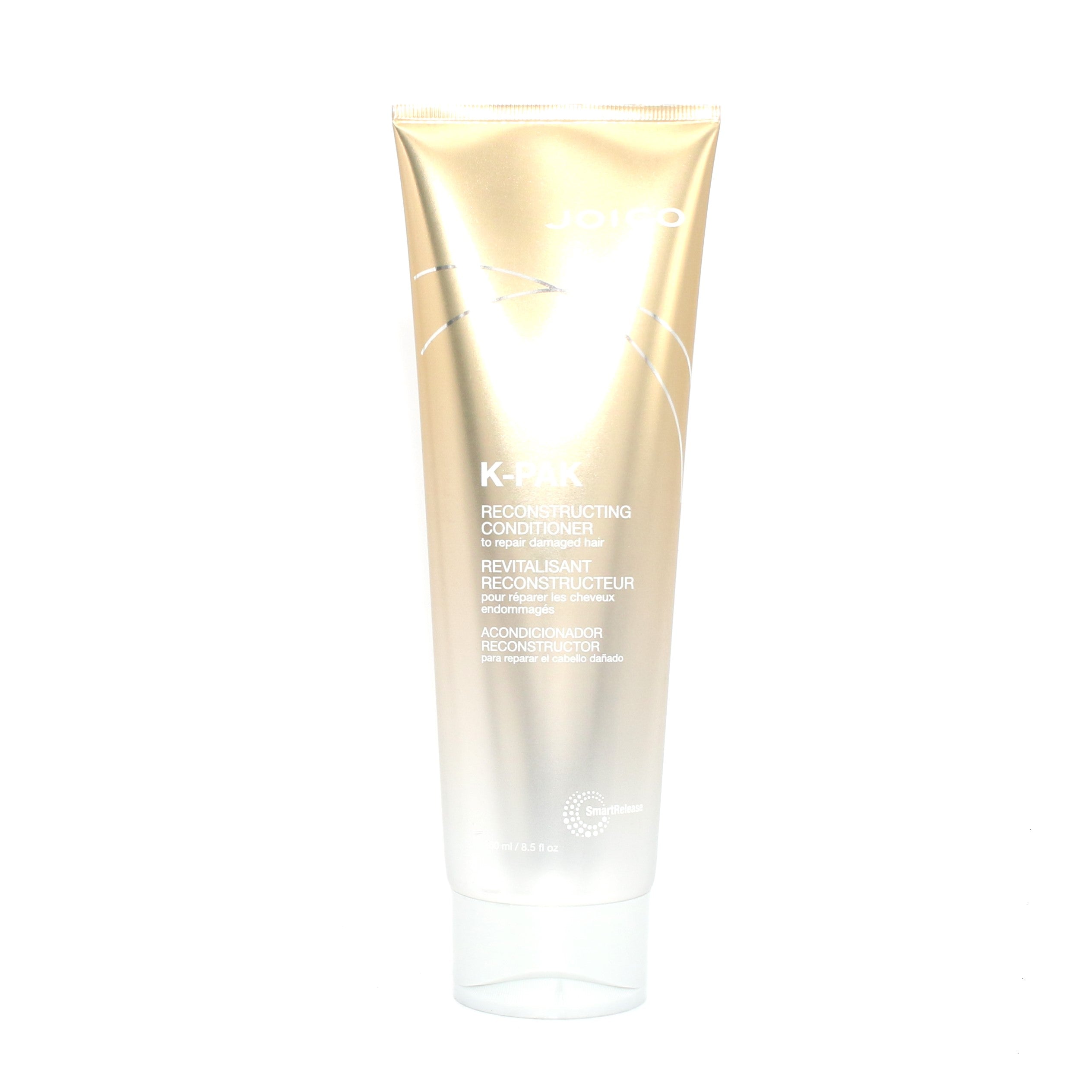 Joico K-Pak Reconstructing Conditioner 8.5 oz - Deep Repair for Damaged Hair - Salon Quality Treatment for Dry, Brittle Hair - Perfect for Post-Color, Heat Styling & Chemical Damage Recovery