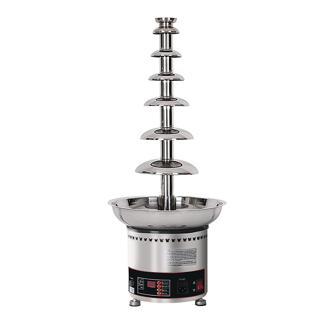 7-Tier Electric Chocolate Fountain Machine 110V - 8kg Capacity for Melting & Fondue - Perfect for Weddings, Parties & Catering Events