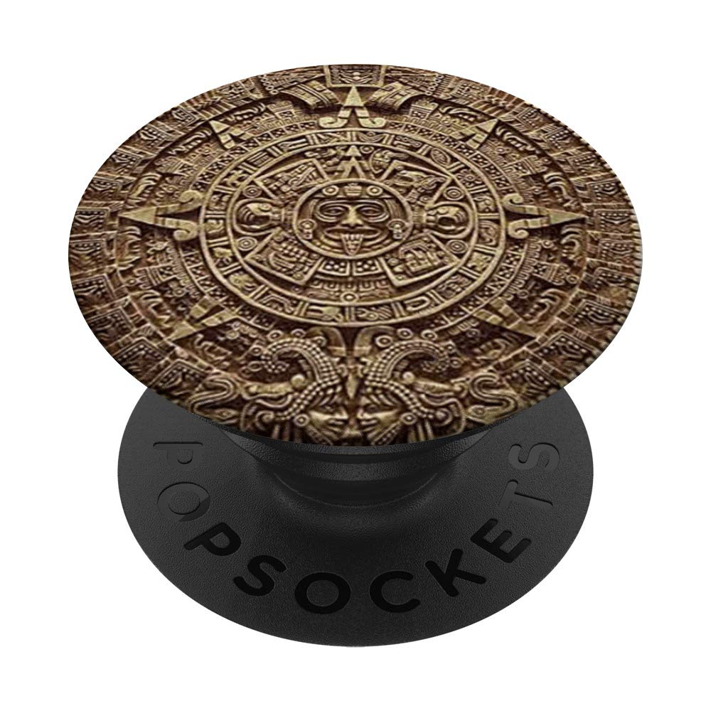 Aztec Calendar PopSockets PopGrip - Swappable Phone Grip with Mayan Design for iPhone, Samsung & Smartphones - Perfect Gift for Mexican Culture Lovers & Travel Accessories