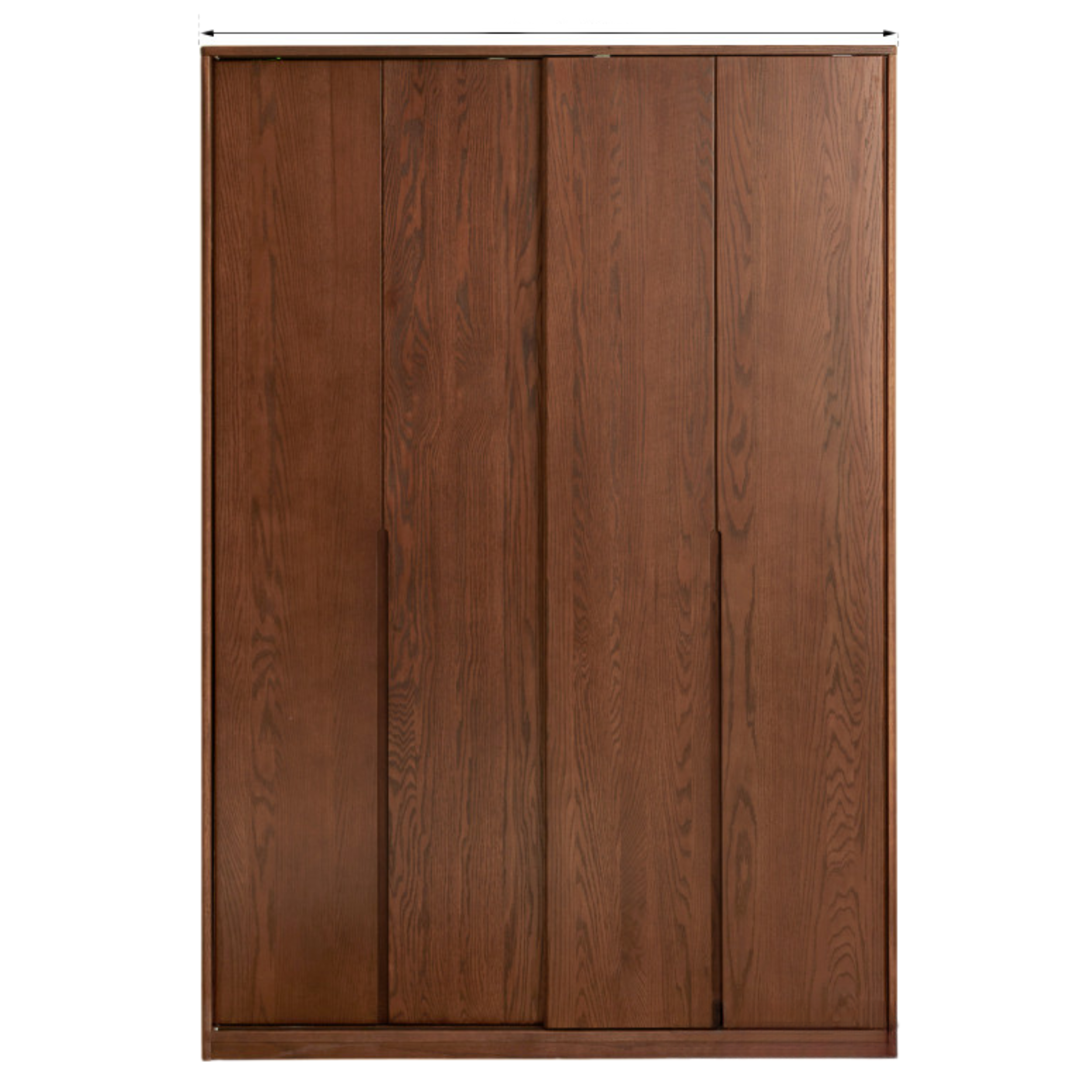 Solid Oak Wood Sliding Door Wardrobe Closet - Modern & Spacious Storage for Bedroom, Walk-In Closet, or Living Room Organization