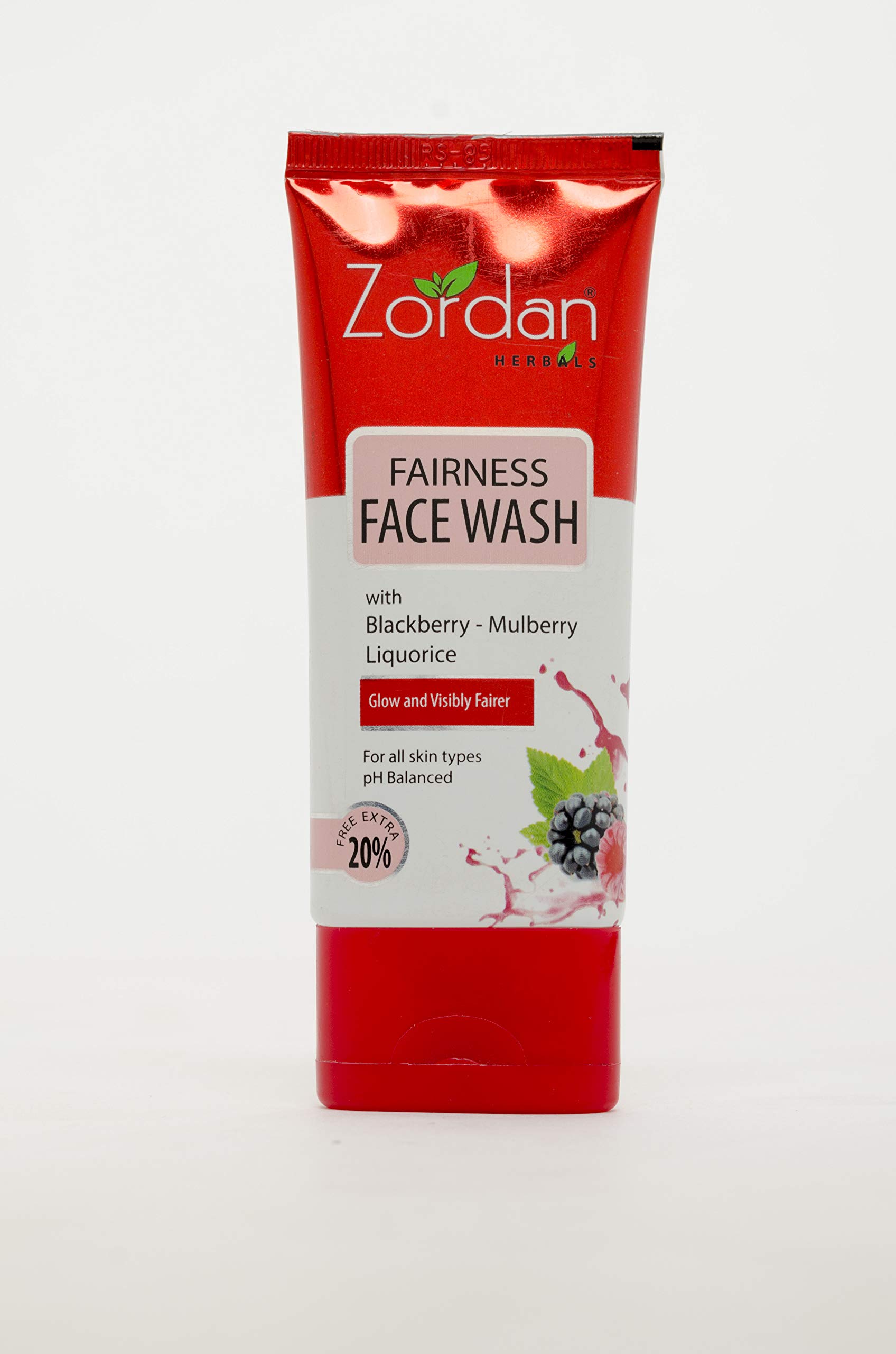 Zordan Brightening Face Wash 60ml (50ml + Free 10ml) - Gentle Cleanser for Glowing Skin, Dark Spot Reduction - Perfect for Daily Skincare Routine & Travel Size
