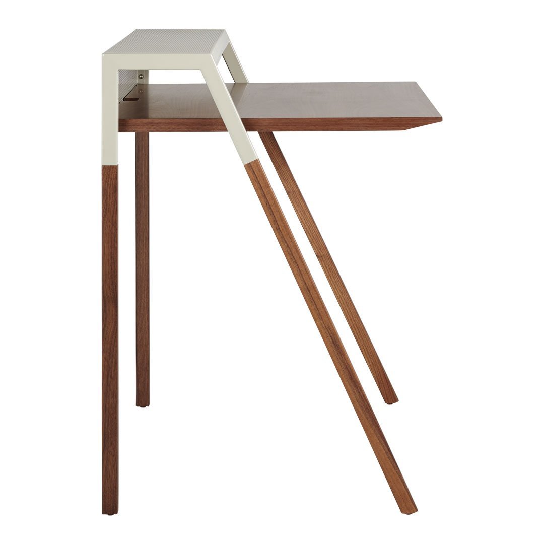 Blu Dot Cant Desk - Modern Minimalist Writing Desk for Home Office, Study & Workspace | Compact Design with Wooden Finish | Perfect for Small Spaces & Apartments