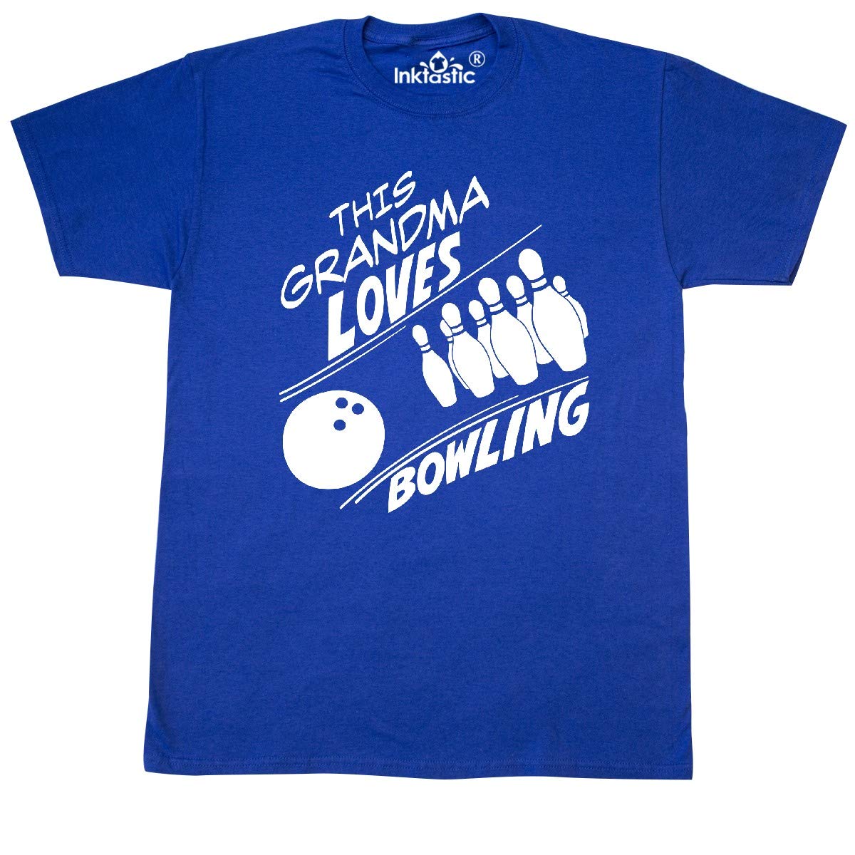 Inktastic Funny Bowling Grandma T-Shirt - Vintage Style Graphic Tee for Bowling Lovers & Grandparents - Perfect Gift for Bowling Enthusiasts & Family Events