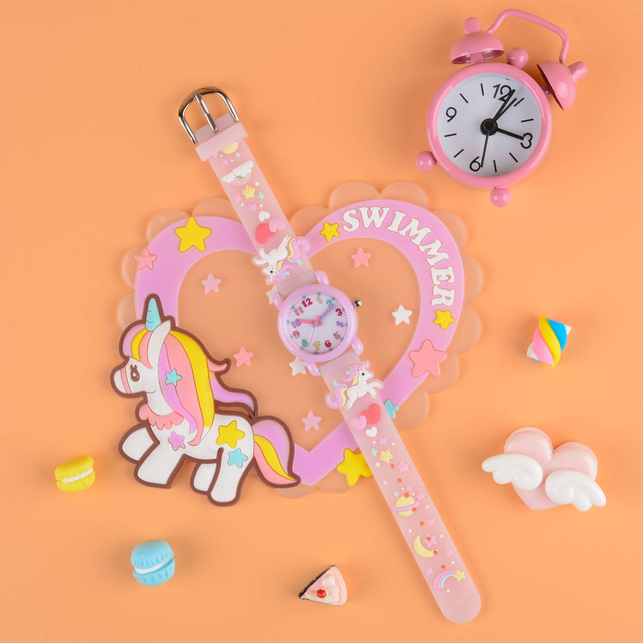 Venhoo Kids Watches - 3D Cute Cartoon Waterproof Silicone Wrist Watch for Boys & Girls Ages 3-10 | Time Teacher Learning Tool | Perfect Gift for Birthday, Christmas & Back to School | Universe Design