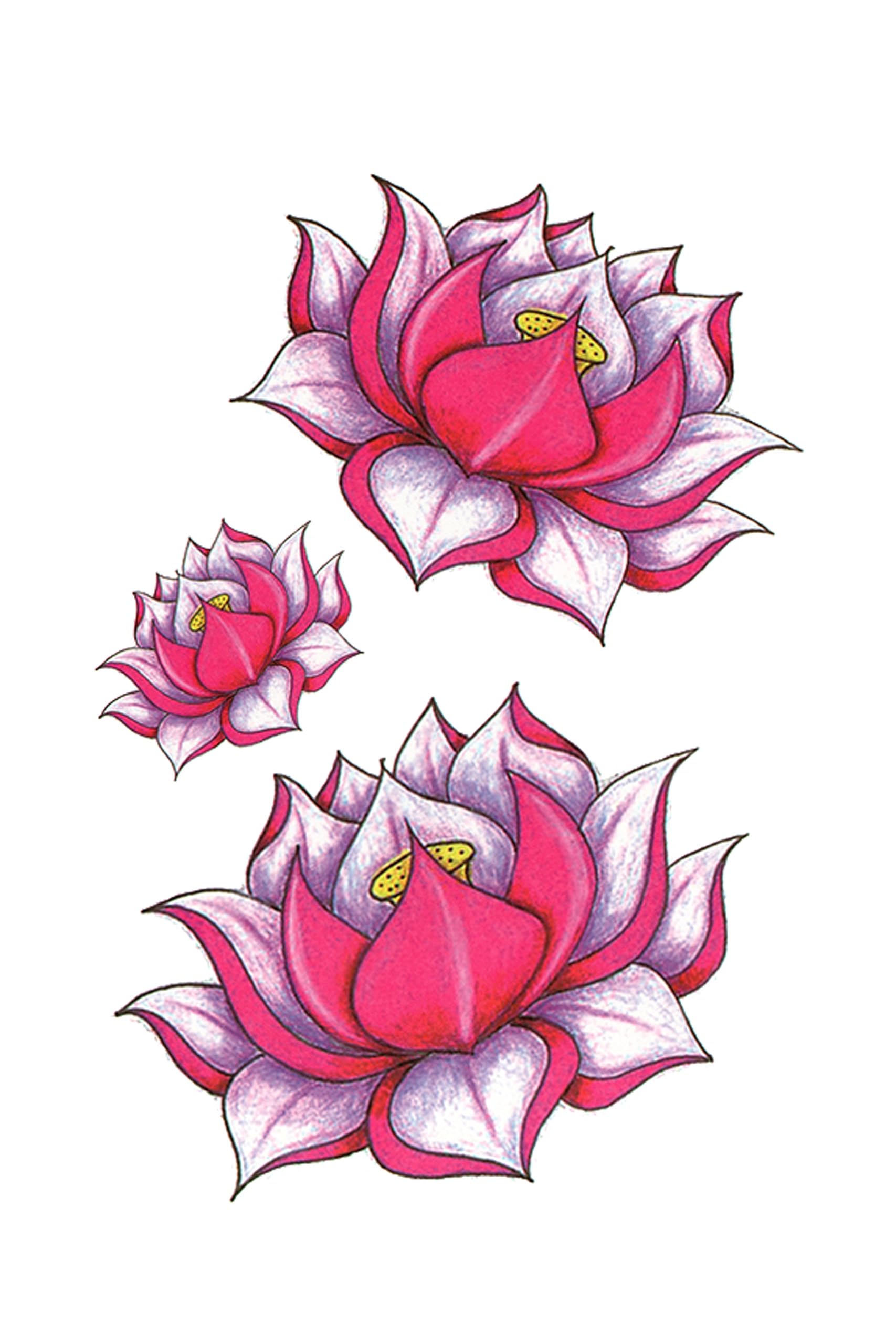 3D Temporary Tattoo Stickers for Men & Women - Waterproof Fake Tattoos with Flowers, Butterflies, Stars & Angel Designs (21x15cm) - Perfect for Parties, Halloween, Cosplay & Honeymoon
