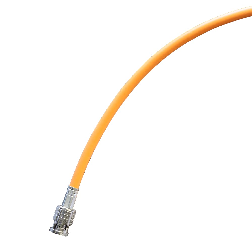 Blue Jeans Cable 3G/6G SDI Video Cable - 75ft Orange RG6 (18AWG) with Canare BNC Connectors - Professional Studio & Live Broadcast Use