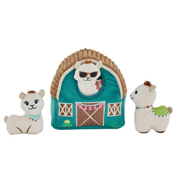 Outward Hound Hide A Llama Plush Dog Toy Puzzle - Interactive Treat Dispenser for Small & Medium Dogs - Perfect for Training, Boredom Relief & Mental Stimulation at Home or Outdoors