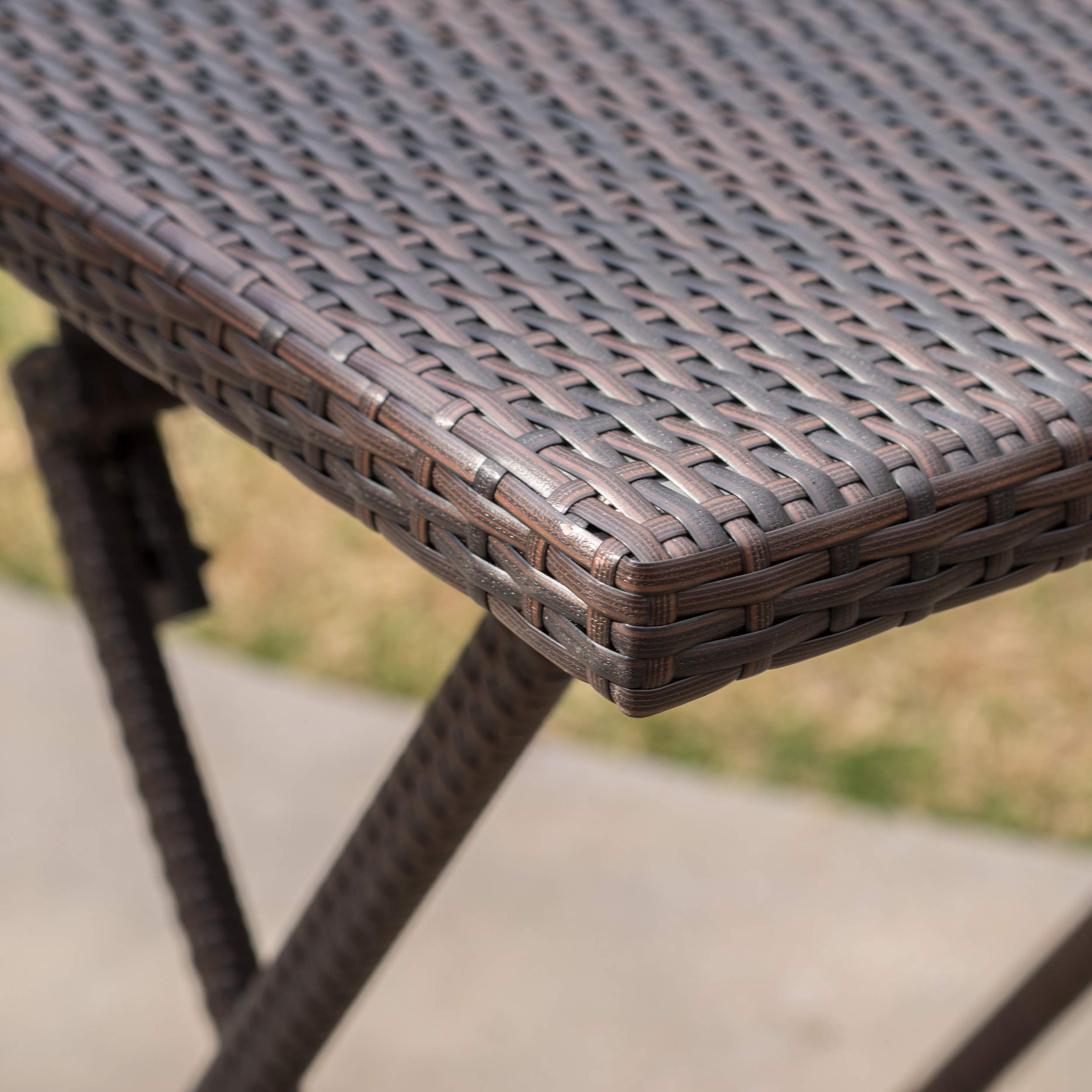 Christopher Knight Home Margarita 5-Piece Outdoor Wicker Bar Set in Multibrown - Perfect for Patio, Poolside & Backyard Entertaining
