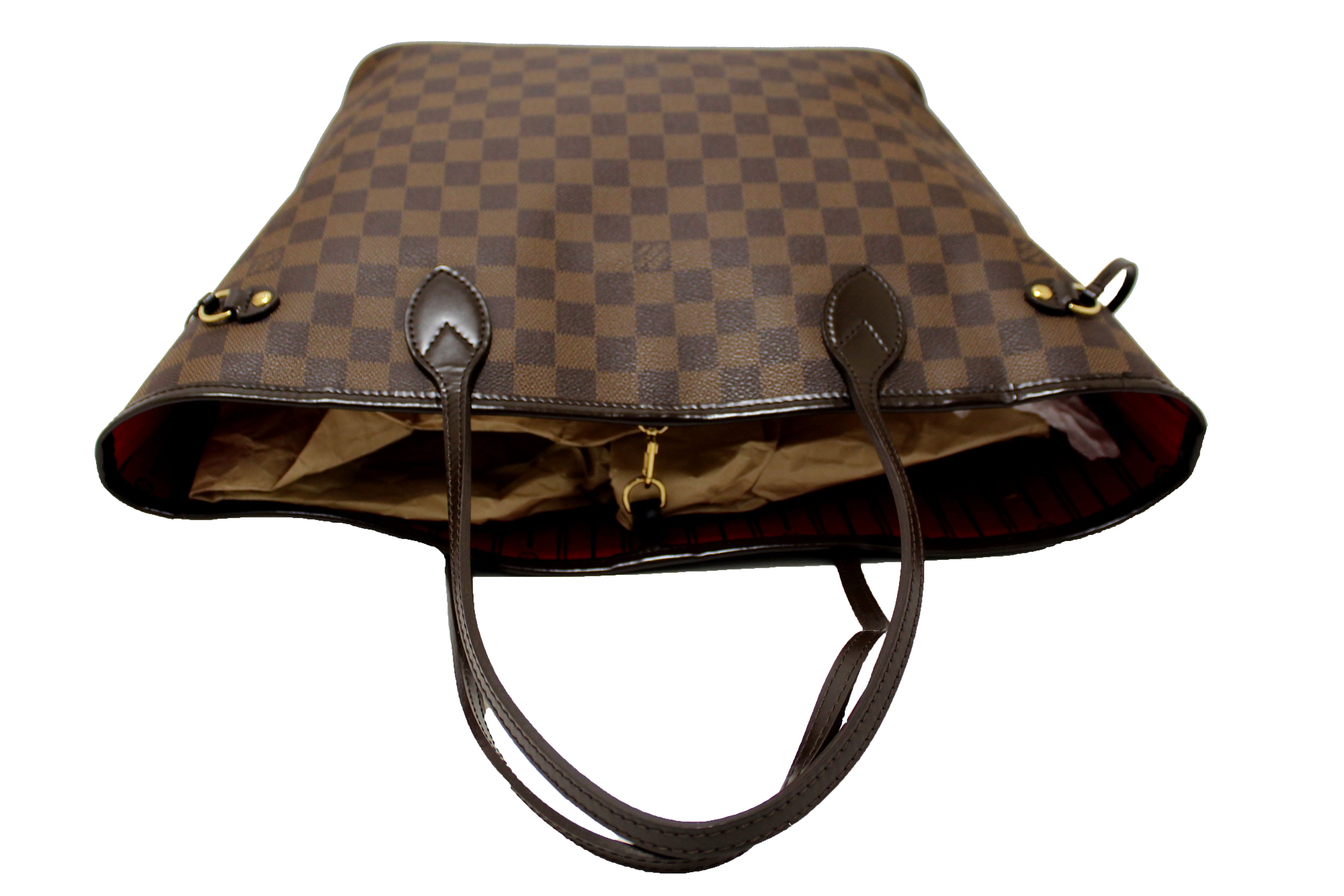 Authentic Louis Vuitton Damier Ebene Neverfull MM Tote Shoulder Bag - Luxury Handbag for Women, Perfect for Work, Travel & Shopping