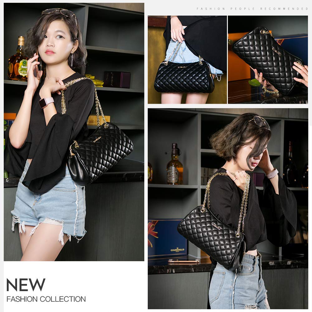 LAORENTOU Vegan Leather Heart Crossbody Bag for Women - Stylish Magnetic Buckle Purse for Daily Use