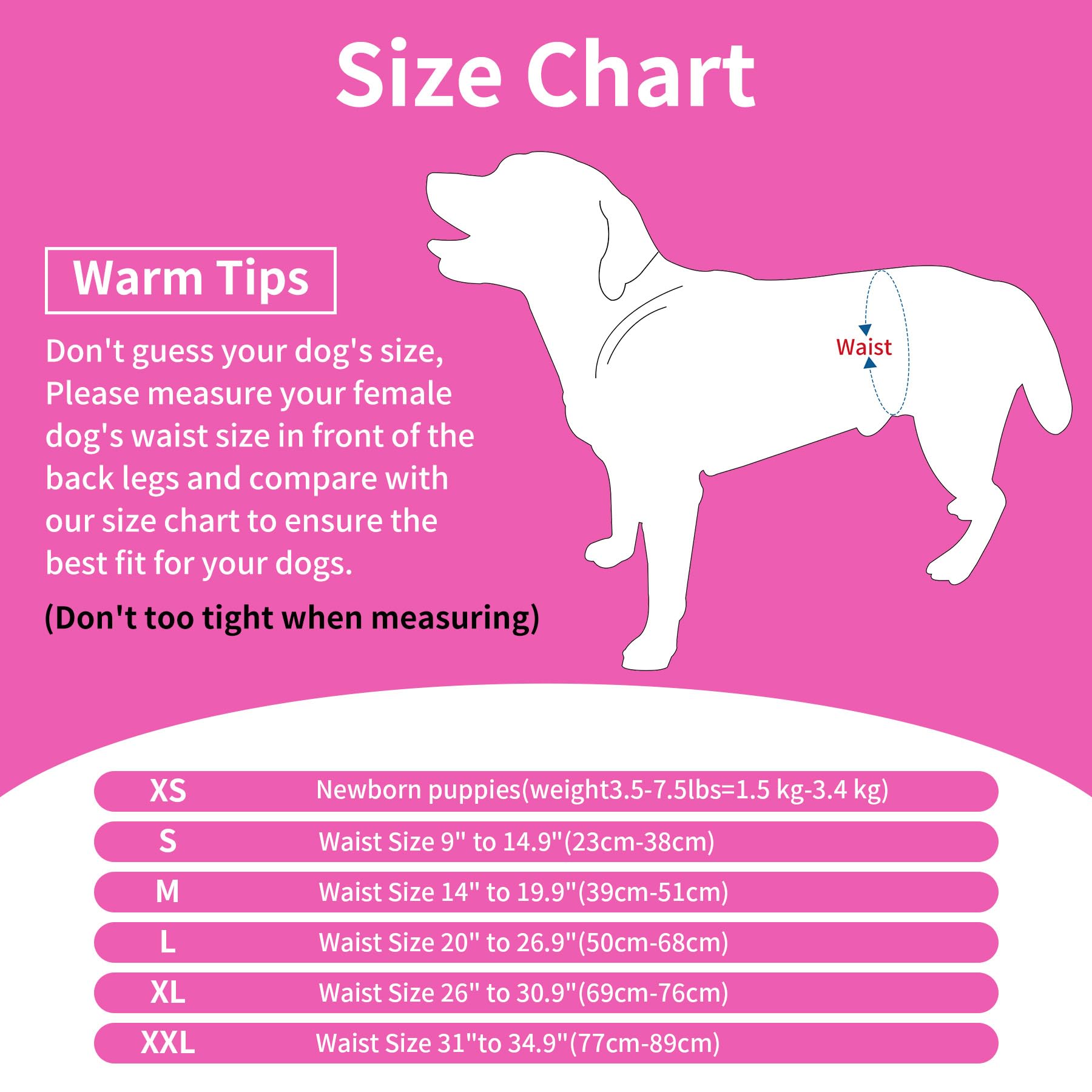 Washable Reusable Female Dog Diapers for Small Dogs - 4 Pack Super Absorbent Puppy Pants for Heat Cycle, Incontinence & Excitable Urination | Perfect for Period Protection, House Training & Travel Use