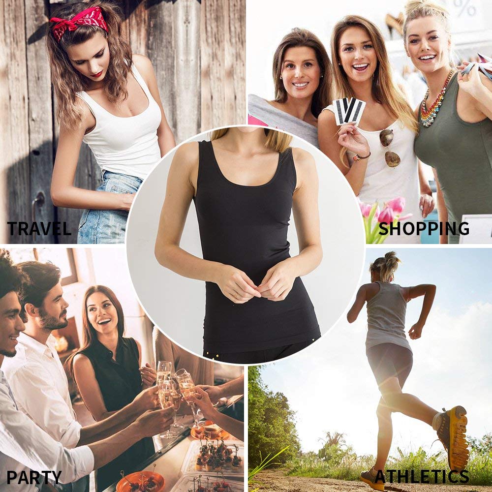 WOOD MEETS COLOR Women's Seamless Shapewear - Tummy Control Camisole & Compression Tank Top for Body Shaping | Slimming Underwear for Everyday Wear, Workout & Special Occasions