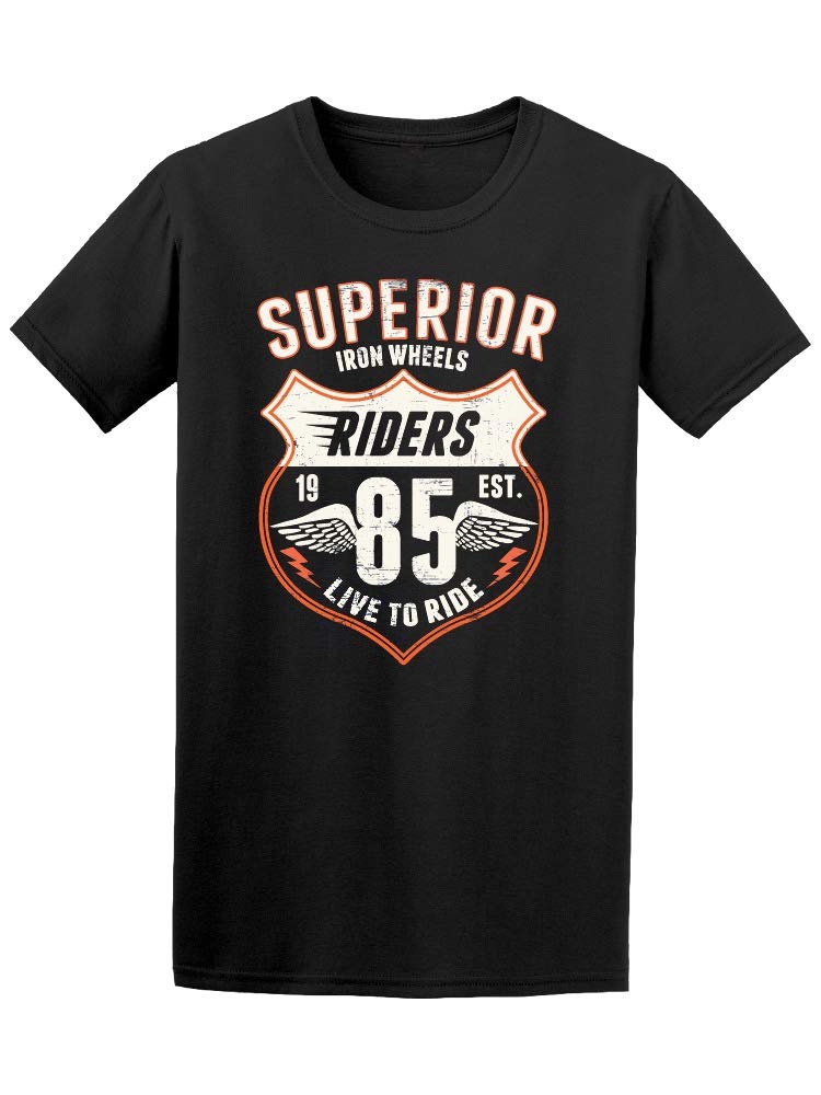 Premium Motorcycle Iron Wheels Graphic T-Shirt for Men - Cool Biker Tee for Riding & Casual Wear