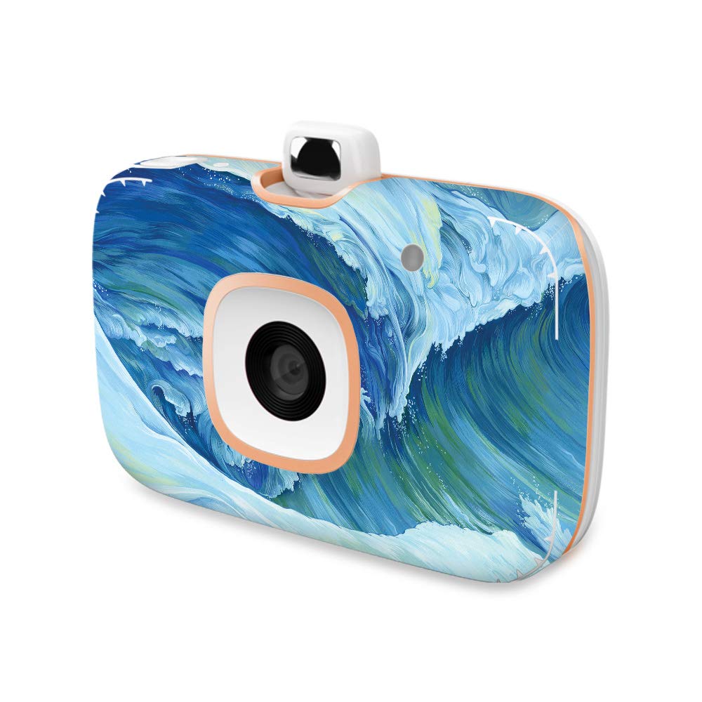 MightySkins Vinyl Decal Wrap Cover for HP Sprocket 2-in-1 Photo Printer - Perfect Wave Design | Protective & Durable Skin | Easy to Apply & Remove | Made in USA | Perfect for Home, Office & Travel Use