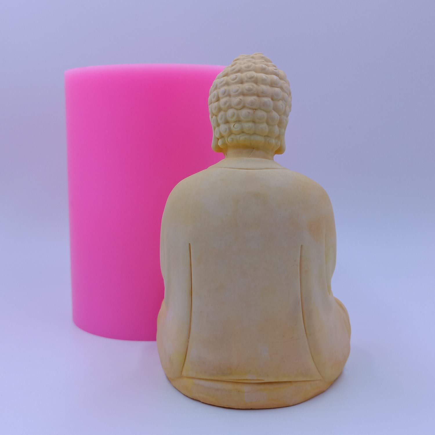 Large Buddha Candle Silicone Mold - DIY Handmade Candle Making Kit for Resin, Gypsum, Cement Crafts - Perfect for Home Decor, Meditation Spaces & Spiritual Gifts