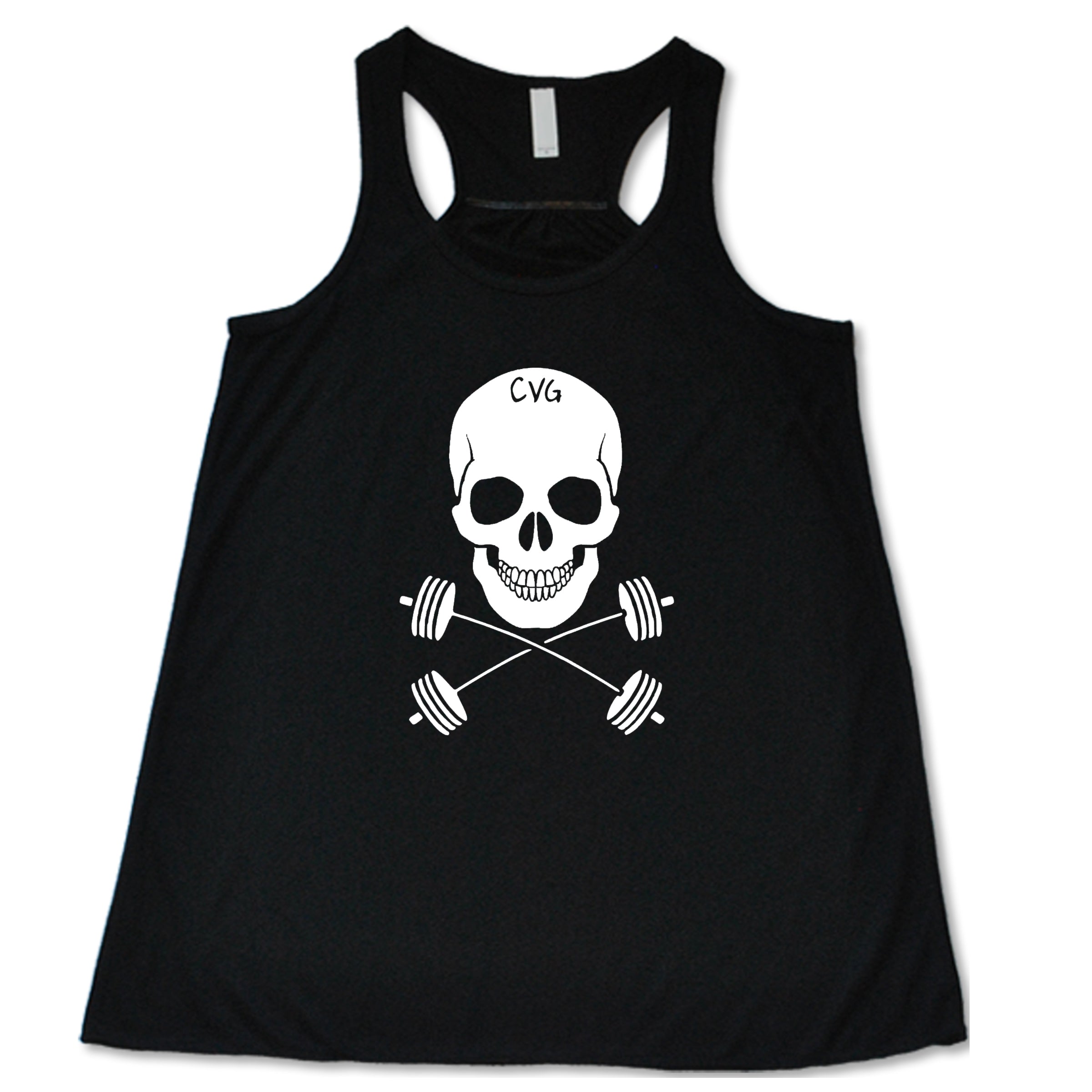 Skull & Barbell Crossbones T-Shirt - Men's Graphic Tee for Gym, Workout & Weightlifting - Perfect for Bodybuilding, Powerlifting & Fitness Enthusiasts