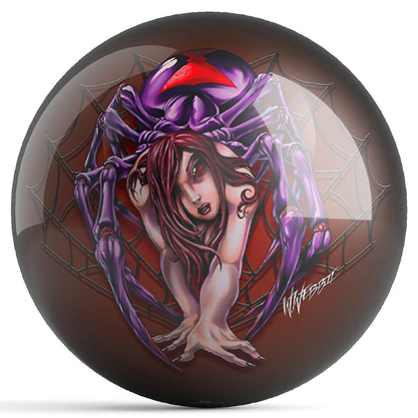 Black Widow Bowling Ball by William Webb II | High-Performance Bowling Ball for Strikes & Spares | Perfect for League Play & Tournaments