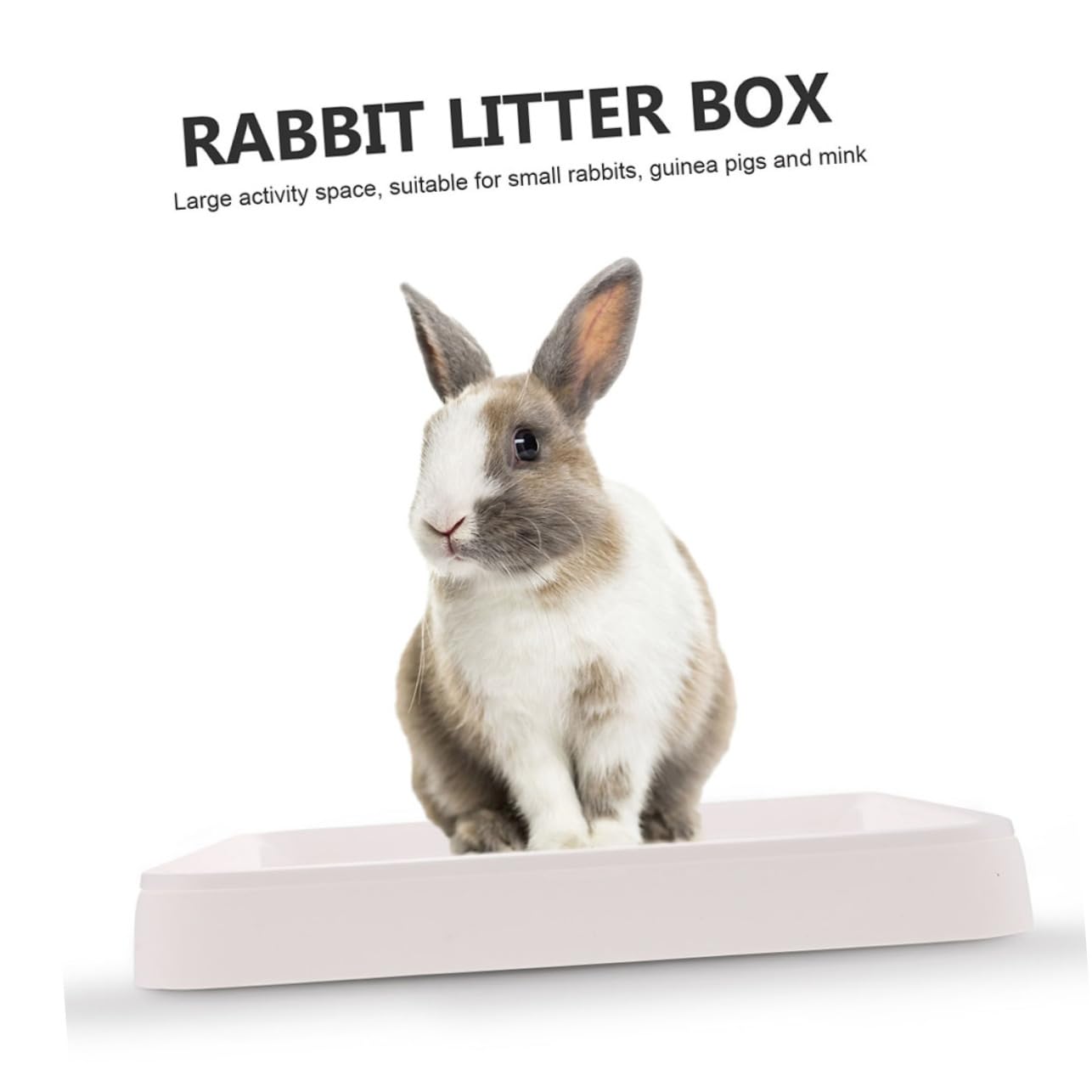 Plastic Rabbit Litter Box - Odor Control Toilet for Bunny, Guinea Pig, Chinchilla & Hamster | Small Pet Potty Training Solution for Cage or Playpen