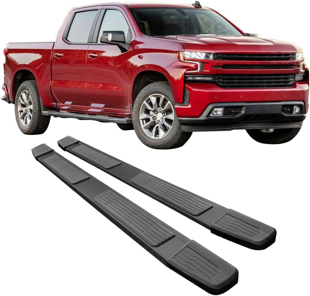 2019-2022 Chevy Silverado & GMC Sierra Running Boards - OE S6 Style Side Step Bars for Easy Truck Access | Perfect for Off-Roading, Work Sites & Daily Commutes