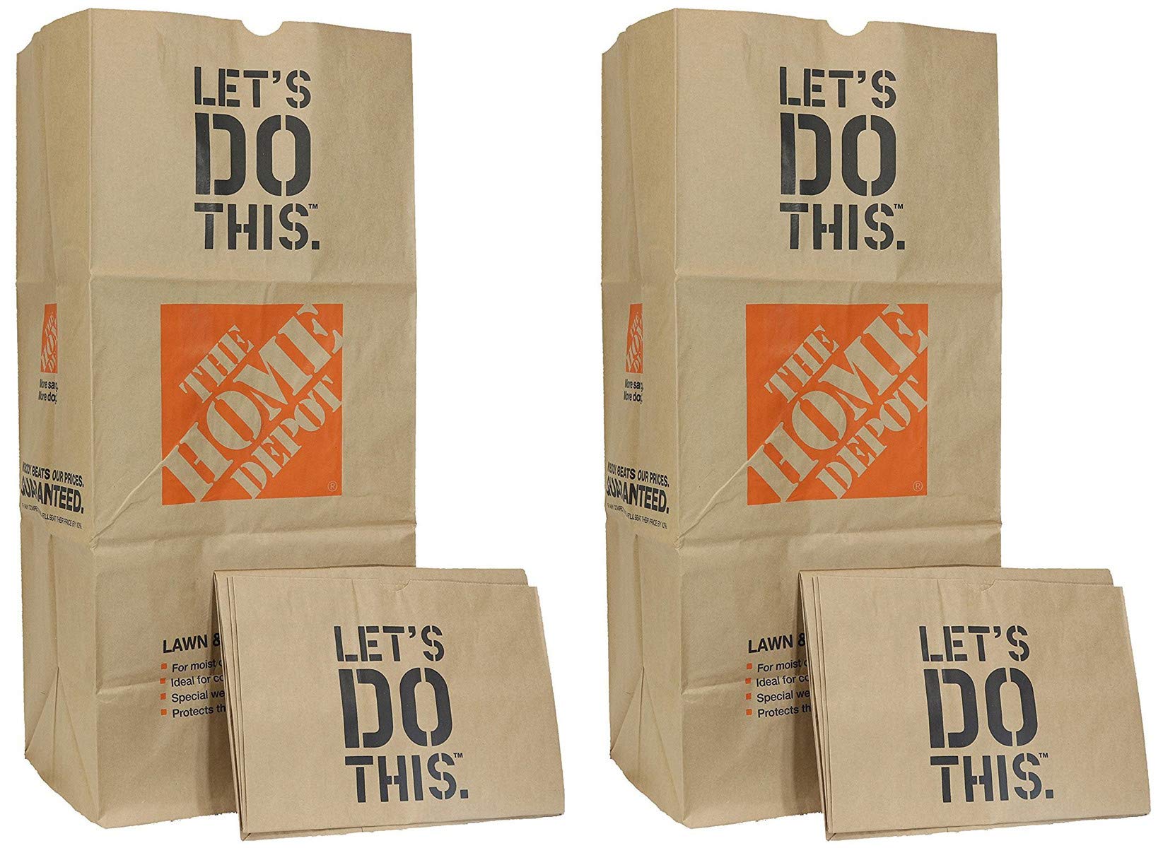 Heavy Duty Brown Paper Lawn & Refuse Bags - 30 Gallon (10 Bags, 2 Pack) | Eco-Friendly Yard Waste Bags for Home, Garden & Landscaping | Perfect for Leaves, Grass Clippings & Yard Cleanup