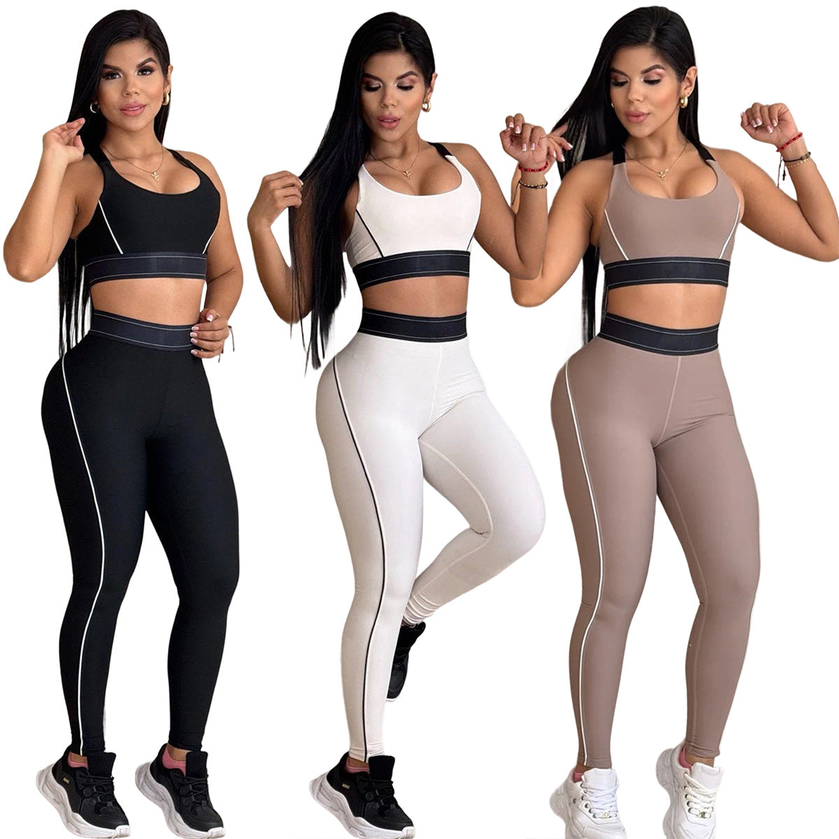 Premium Sports Yoga Set J5110 - High-Performance Workout & Stretching Gear for Women & Men - Ideal for Home, Gym & Outdoor Fitness Training