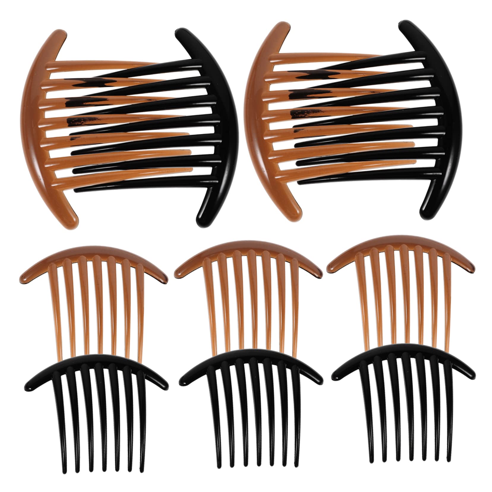 Minkissy 10 Pack Acrylic Hair Combs Set for Women - 7 Teeth Side Combs, Stylish Hair Accessories for Girls & Women - Perfect for Weddings, Parties & Everyday Hairstyling
