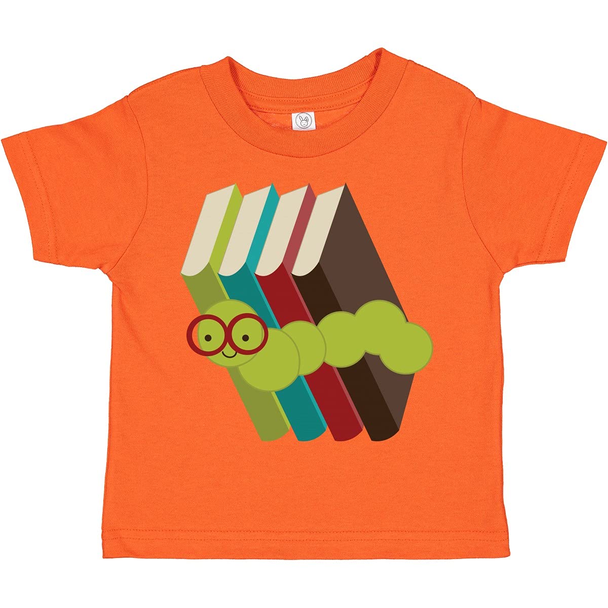 Inktastic Bookworm Toddler T-Shirt - Cute Reading-Themed Kids Top for Book Lovers | Perfect for Library Visits, Storytime & Reading Activities