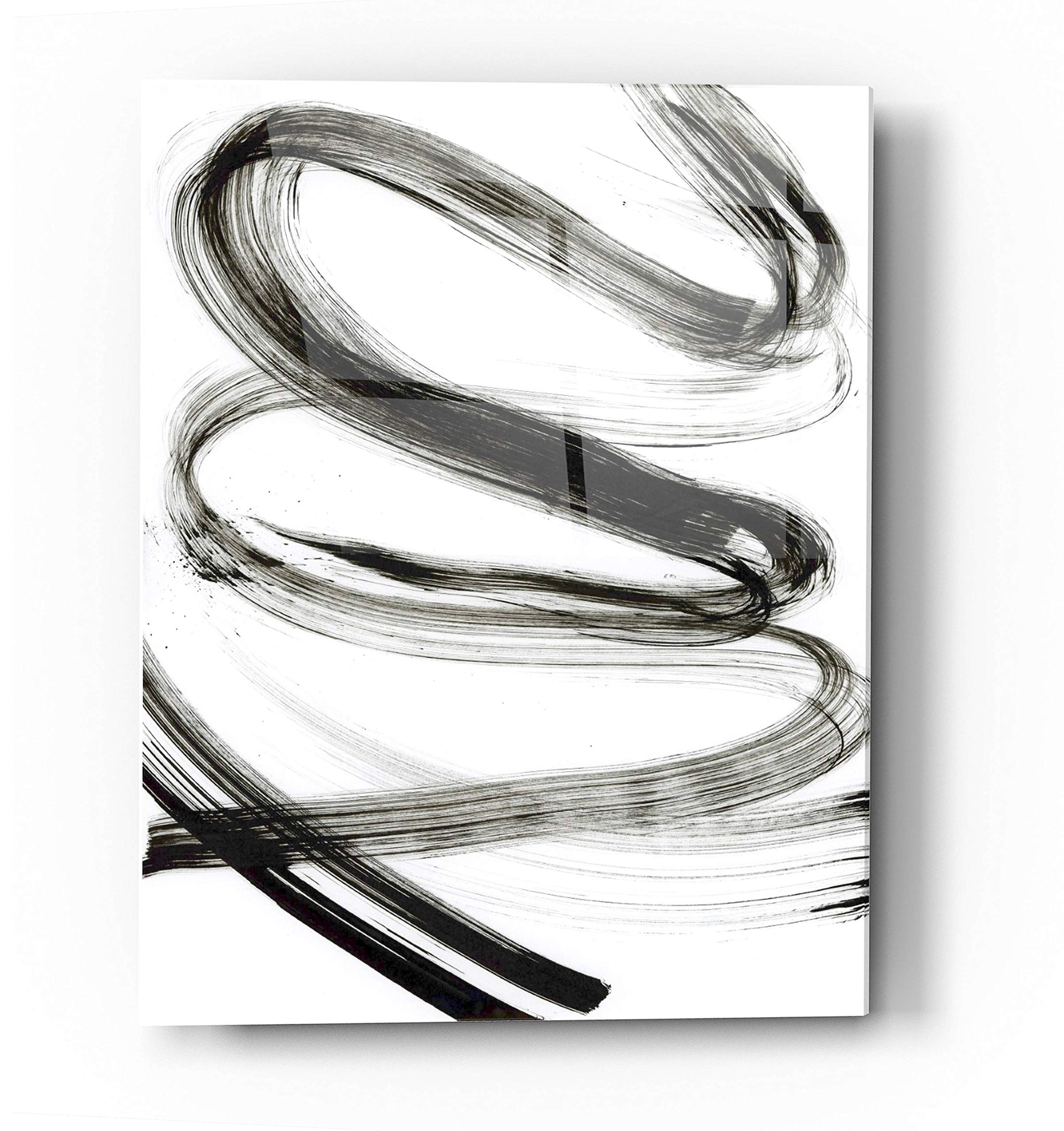 Epic Art 'Feadan' Acrylic Glass Wall Decor - Modern Abstract Painting 24x36 Inches - Perfect for Living Room, Bedroom & Office Decor