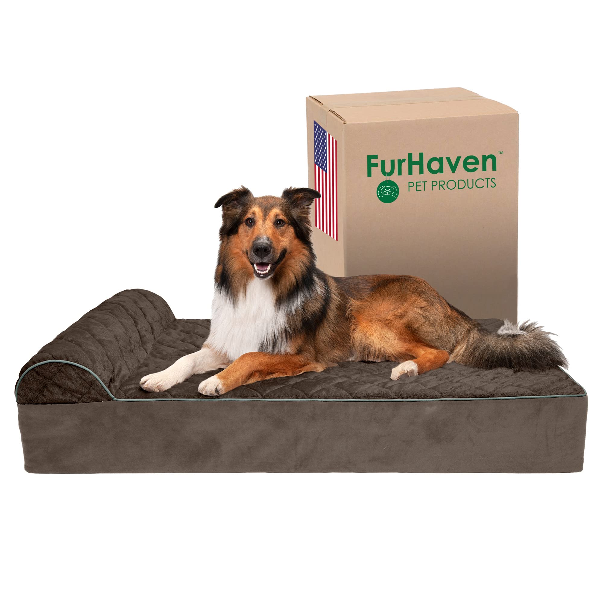 Orthopedic Dog Bed for Large Dogs - Washable Cover, Waterproof Liner - Comfort for Pets Up to 300lbs - Perfect for Home & Kennel Use