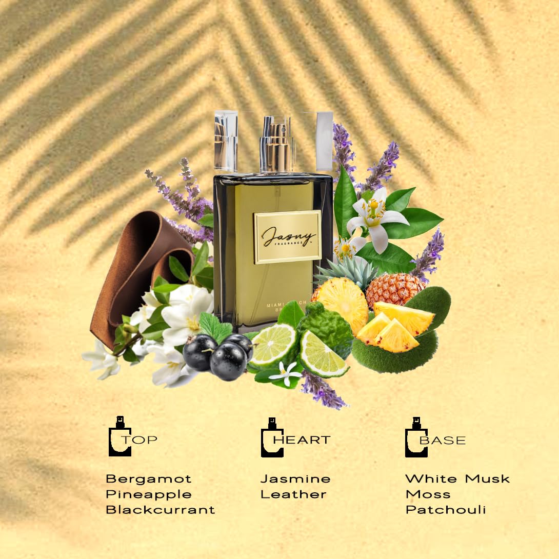 Miami Beach Breeze Perfume - 100ml Eau de Toilette for Women, Fresh Citrus Floral Scent, Long Lasting Fragrance | Perfect for Summer, Beach Vacations & Daily Wear