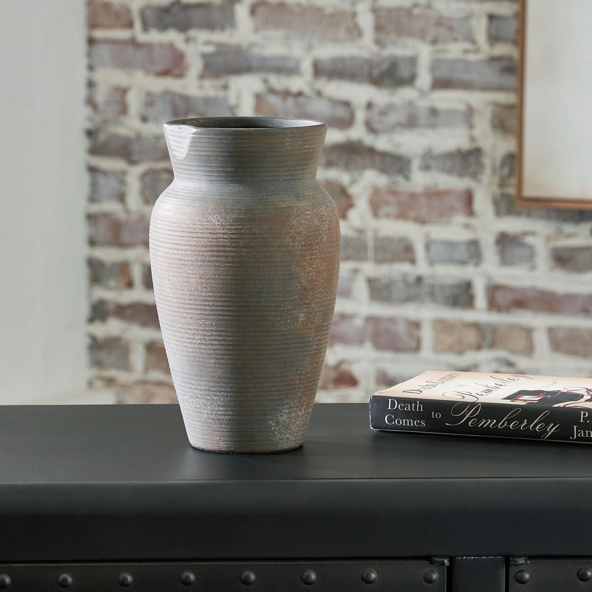 Brickmen Vase - Modern Ceramic Flower Vase for Home Decor, Office Desk, Wedding Centerpiece | Elegant Handmade Pottery for Fresh & Artificial Flowers