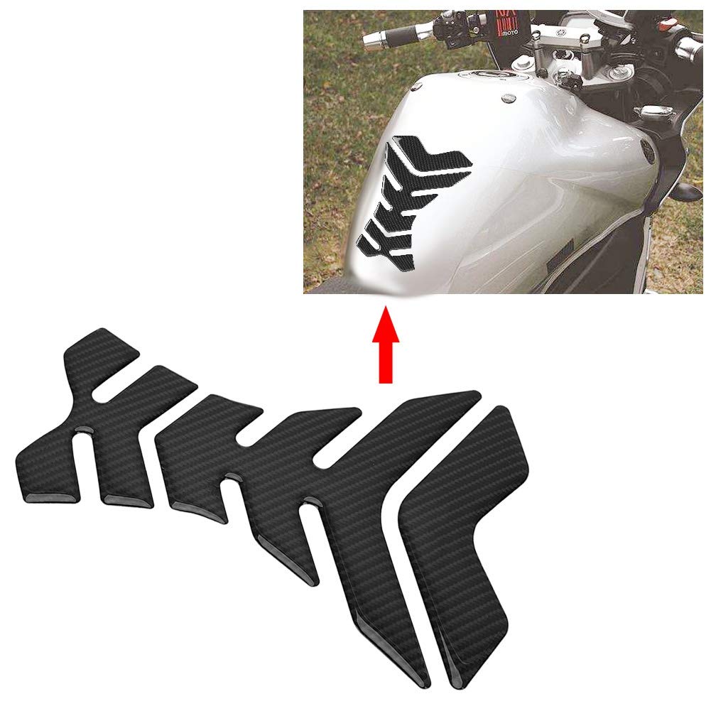 Carbon Fiber Motorcycle Pads - Universal Gas Tank Protector for Suzuki Kawasaki Aprilla - Ride with Style & Protection