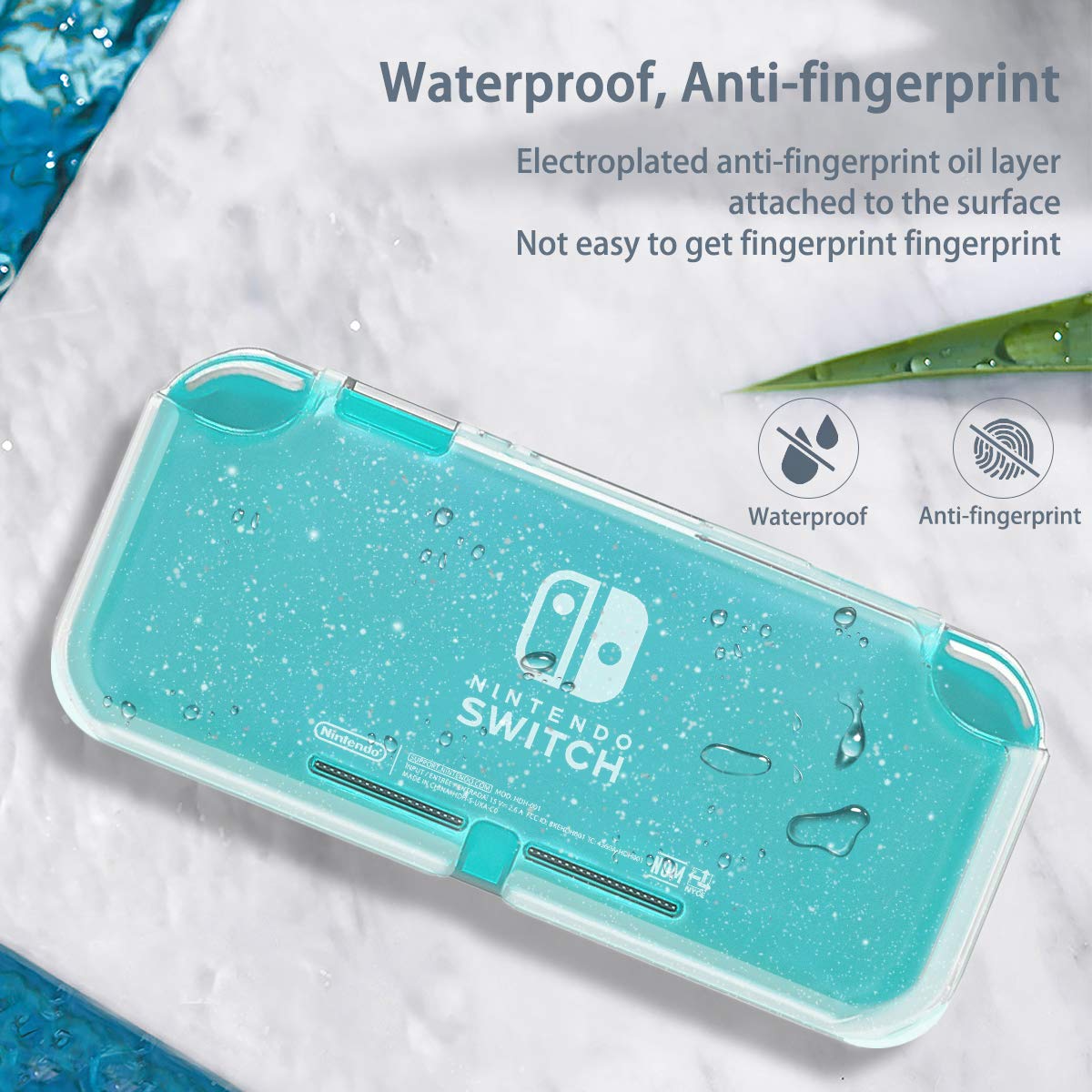 DLseego Switch Lite 2019 Protective Case - Glitter Bling Soft TPU Cover for Nintendo Switch Lite (2019 Model) with 2 Pack Screen Protectors | Shockproof, Scratch Resistant | Perfect for Gaming, Travel & Daily Protection